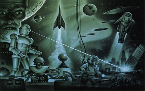Retro Space Computer Wallpaper Sf Art Science Fiction Art Science