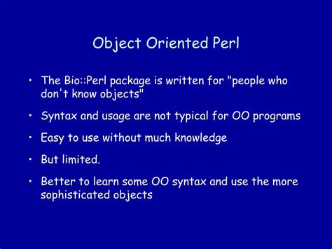 Ppt Object Oriented Perl Powerpoint Presentation Free Download Id