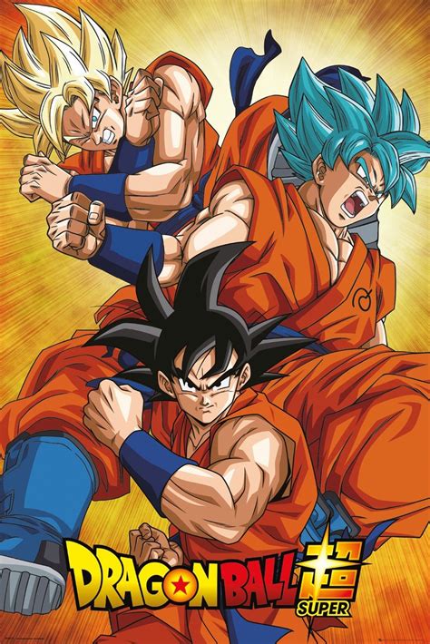Dragon Ball Super Goku Póster Lámina Compra En Posters Es