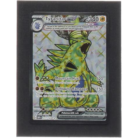 Tyranitar Ex Pokemon Obsidian Flames Pristine Auction