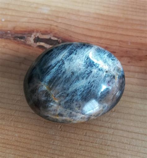 Black Moonstone Palm Stone Polished Moonstone For Intuition Etsy