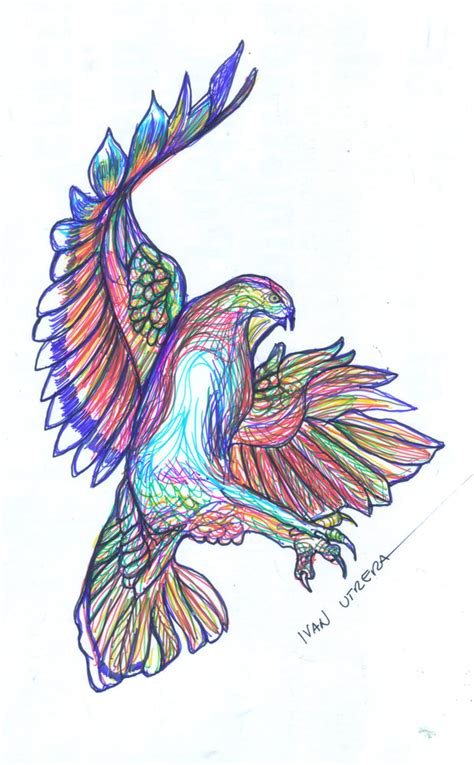 Aguila A Lapicero Por Ivanutrera Dibujando