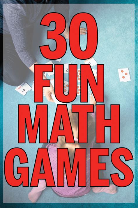 30 Super Fun Math Games For Kids Play Party Plan