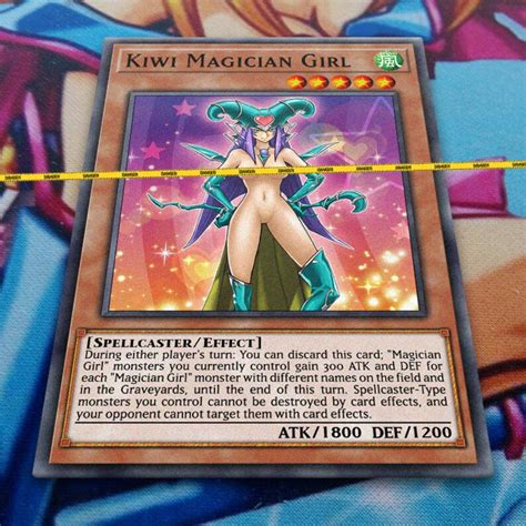 Kiwi Magician Girl Orica Fanmade Yugioh Card Common Etsy