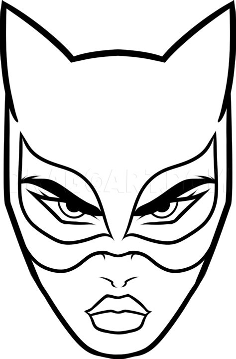How To Draw Catwoman Easy Step By Step Drawing Guide By Dawn