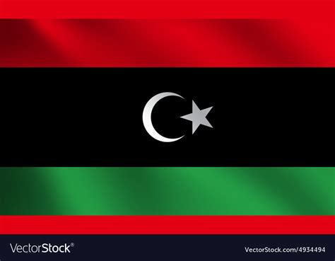 Libya Flag Royalty Free Vector Image Vectorstock