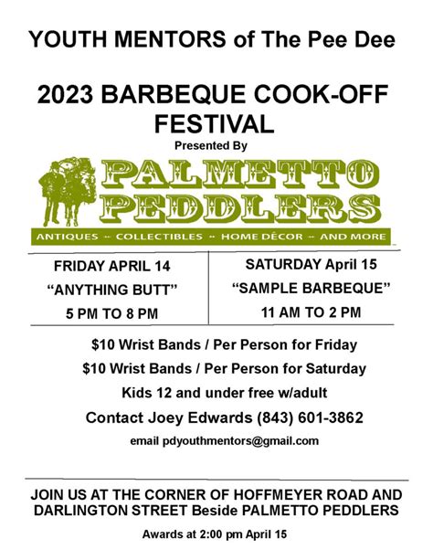 BBQ Cook Off Festival Youth Mentors Of The Pee Dee