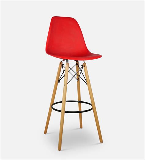 Buy Dsw Iconic Bar Stool Barstool In Red Colour At 14 Off By Creative Seating System Pepperfry