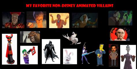 My Favorite Non Disney Animated Villains By Alexmination98 On Deviantart