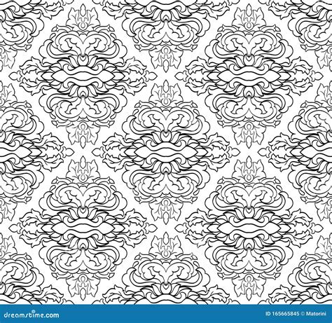 Vector Pattern With Medallion Stock Vector Illustration Of Ornate