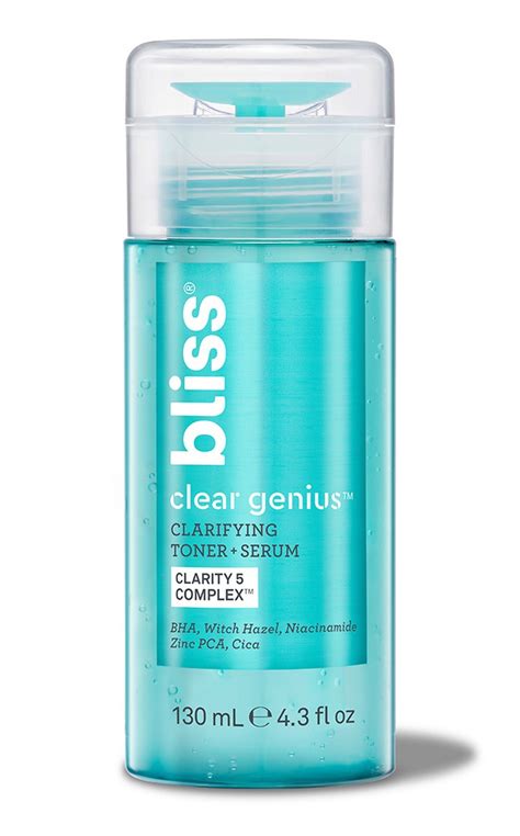 With confusing products like toner, essence, serum, and ampoule, it really had us scratching our head in the past, figuring out what's the right skincare routine order. Bliss Clear Genius Clarifying Toner + Serum ingredients ...