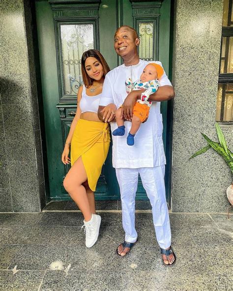 Actress Regina Daniels Poses With Hubby Ned And Son In Stunning New Photos