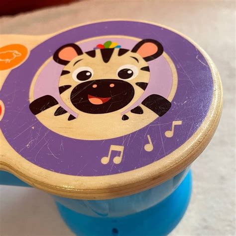 Baby Einstein Upbeat Tunes Magic Touch Wooden Drum Wood Musical Kids