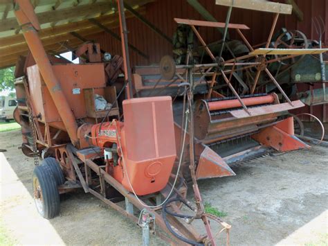 Allis Chalmers 60 All Crop Combine Old Farm Equipment Vintage