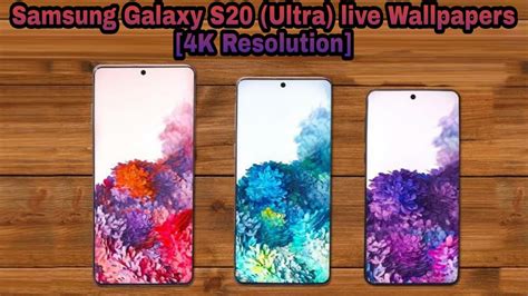Samsung Galaxy S20 Ultra Live Wallpaper 4k With Download Link Youtube