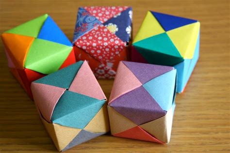 3d Origami Cube Easy Arts And Crafts Ideas