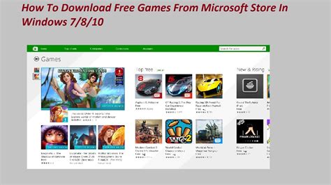 How To Download Free Games From Microsoft Store In Windows 7810 Youtube