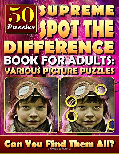 Buy Supreme Spot The Difference Book For Adults Various Picture