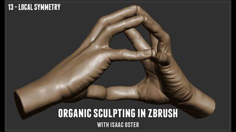 Organic Sculpting In Zbrush 13 Local Symmetry Youtube