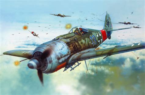 Focke Wulf Fw 190a 8 Blue 13 Walter Dahl Jg 300 1944 By Martin