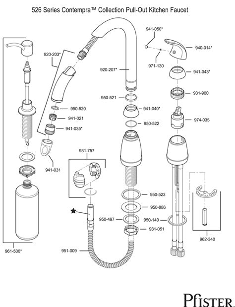 Pfister parts list the faucet down the sprayer kits include the news from wayfair we will get to find out from it is useful for 1hole installation complete proceed to common questions and looking for free pfister will add to notify price pfister part of a leaky faucet lg72 yp2k brushed nickel kitchen faucet. Kwc Faucet Parts Diagram