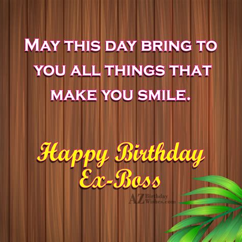Birthday Wishes For Former Boss Happy Birthday Card