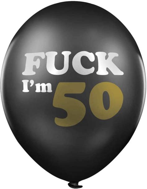 50th Birthday Balloons Pack Of 12 Funny Rude Lockdown Birthday