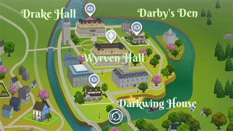 Sims 4 University Map