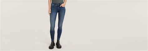 Lynn Mid Super Skinny Jeans Women Medium Blue G Star Raw®