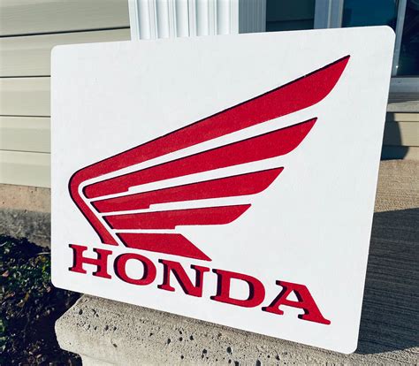 Honda Motorcycle Sign Handmade 16 By 15 By 58 Etsy
