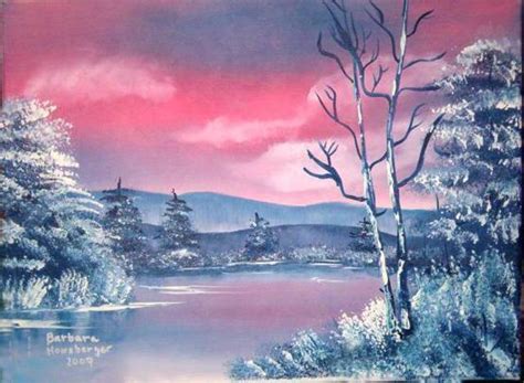 Barbara Honsberger Artwork Winter Sunset Original