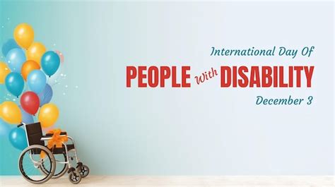 Premium Psd International Day Of Persons With Disabilities December 3
