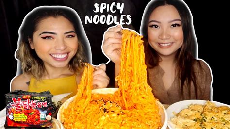 Spicy Fire Noodle Challenge Mukbang 먹방 Youtube