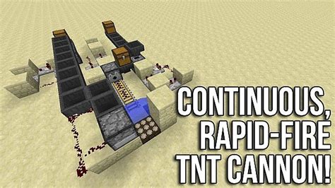 A tnt cannon is a mechanism that uses tnt or minecarts with tnt to launch primed tnt or other entities. Automatic, Rapid-Fire TNT Cannon, Using TNT carts and Dispensers! 13w04a Minecraft Project