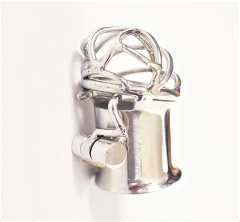 Stainless Steel PA Penis Puncture Chastity Device Male Cock Cage Penis Bondage Foreskin Piercing