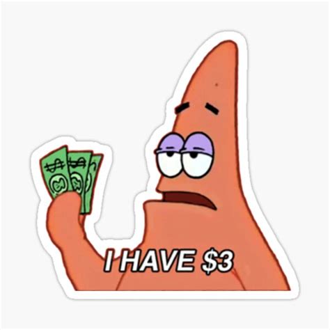 Me.me tuesday is some people's favorite day of the week. Patrick Star Stickers Redbubble