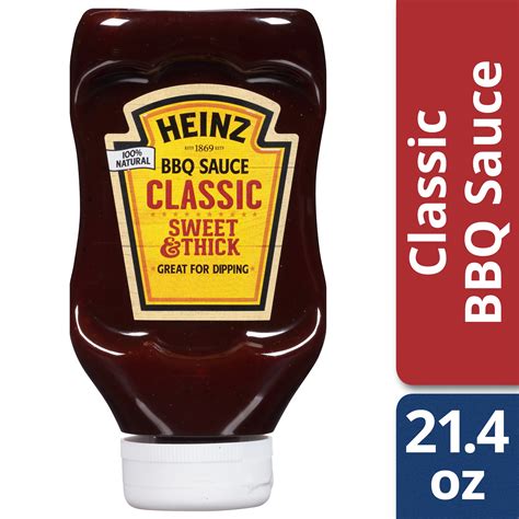 Heinz Classic Original Barbecue Sauce 214 Oz Bottle