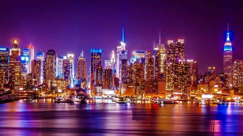 New York City Lights Wallpapers 4k Hd New York City Lights