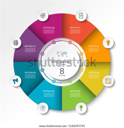 Circular Infographic Flow Chart Process Diagram Stock Vector Royalty Images