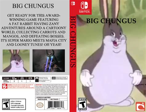Big Chungus Game Case Nintendo Switch By Ep4tts On Deviantart