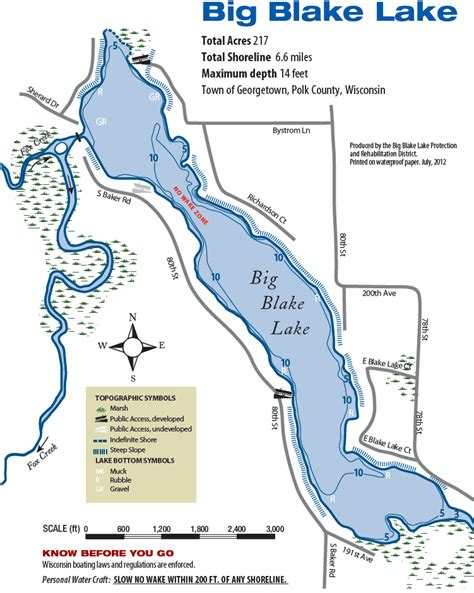 Map Of Big Blake Lake Download Scientific Diagram