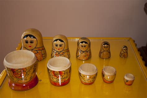 Free Photo Russian Dolls Opened Art Matryoshka Traditional Free