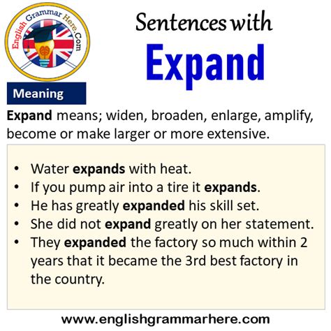 Sentences With Expand Expand In A Sentence And Meaning English