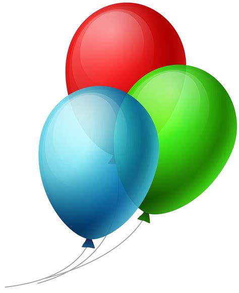 Balloon Clip Art Transparent Three Balloons Png Clipart Png Download