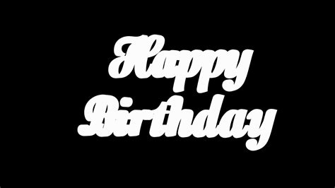 Happy Birthday Animation Text Disco Dance Stock Motion Graphics Sbv