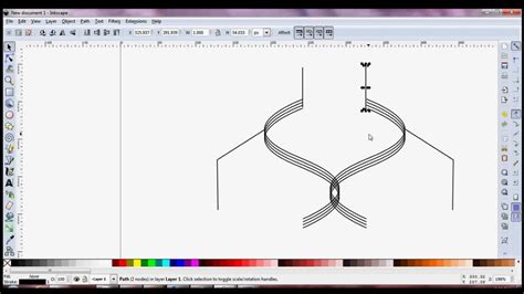 Inkscape Basics Creating Simple Curves Using The Bezier Paths Youtube
