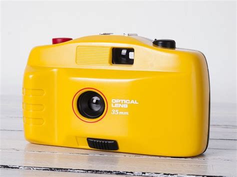 Yellow Toy Camera Functional Vintage Camera For Lomography 35mm Film
