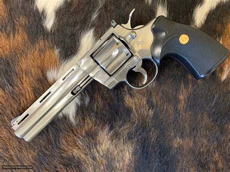 Colt Python Cal 357 Magnum Brushed Stainless 1983 Vintage K9 1 S