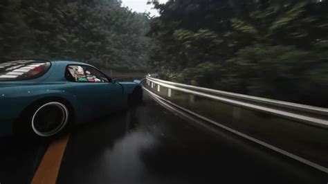 Mazda RX 7 Drifting In Heavy Rain Assetto Corsa VR 4K Coub The