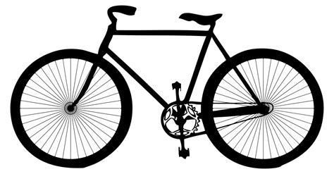 Onlinelabels Clip Art Bicycle Silhouette